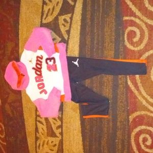 Two piece girls Jordan outfit